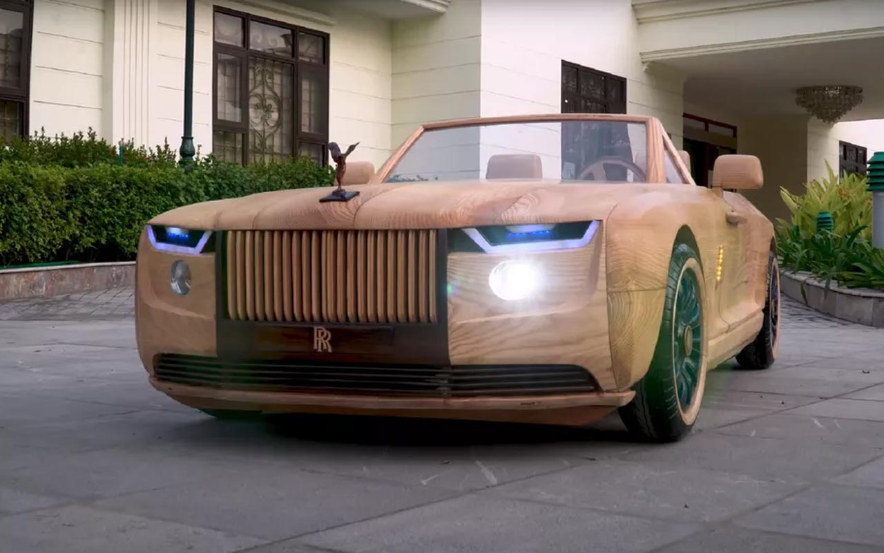 Youtuber constrói réplica de madeira de carro de 160 milhões